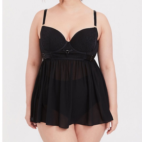 torrid Other - NWT Torrid Black Lace & Mesh Harness Lingerie 4X